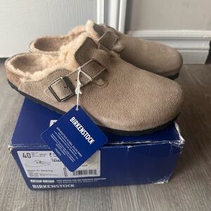Birkenstock Boston Clogs Shearling